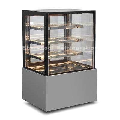 0.9m Stainless Steel Three shelves Cake Showcase Chiller Cake Display