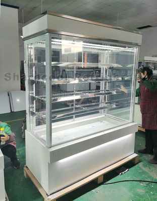 1.5m 5 Layers Cake Display Refrigerator Square Glass Pastry Chiller Display